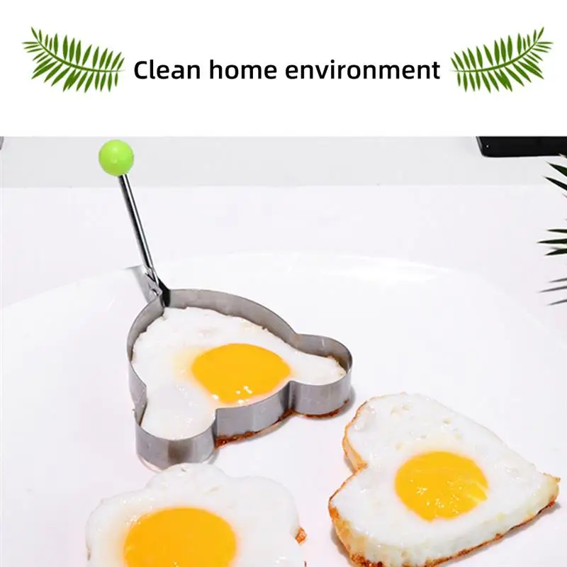 Простая модель утолщенной Нержавеющая сталь яичницы форма для жарки яиц в виде