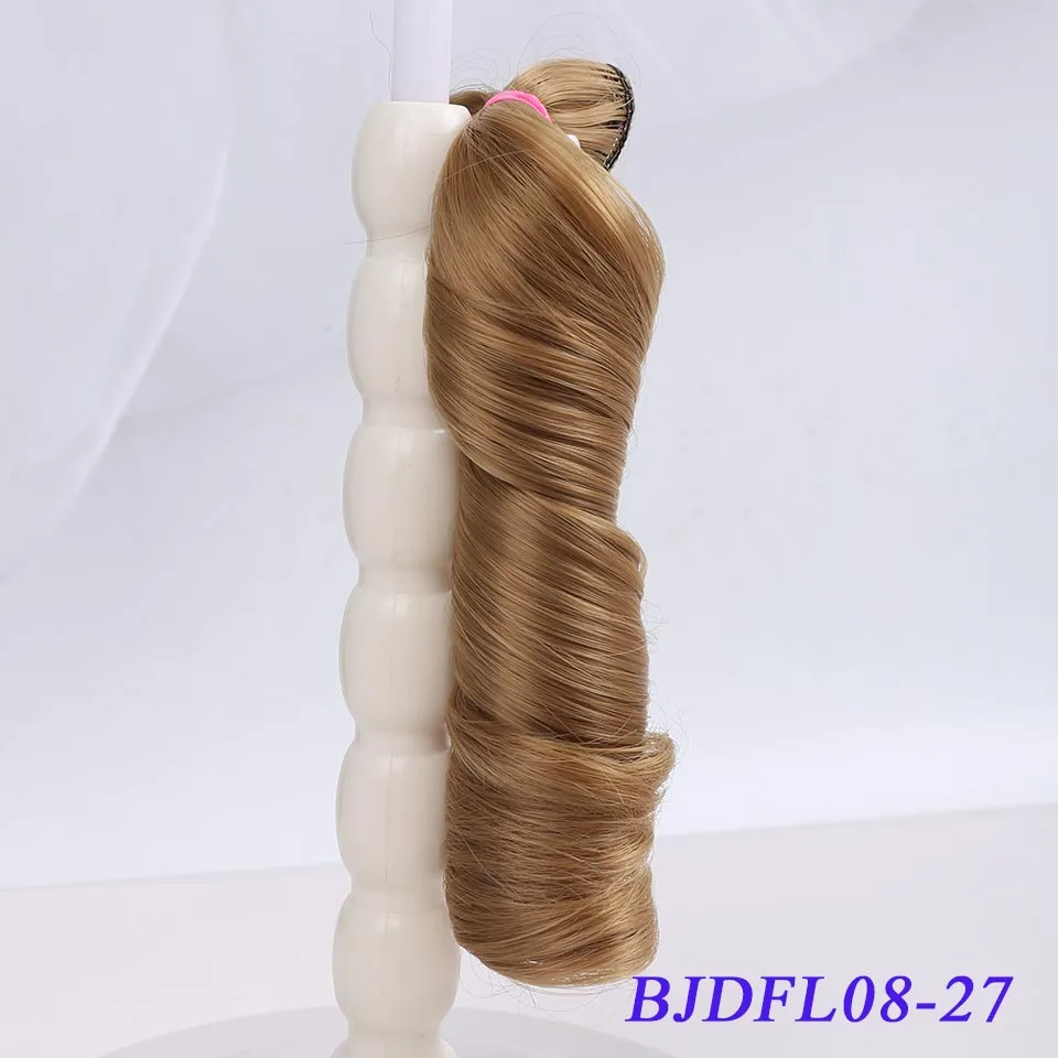 27 Bybrana длинные вьющиеся волосы 30 см* 100 см и 15 см* 100 см bjd DIY парик для кукол - Цвет: 27