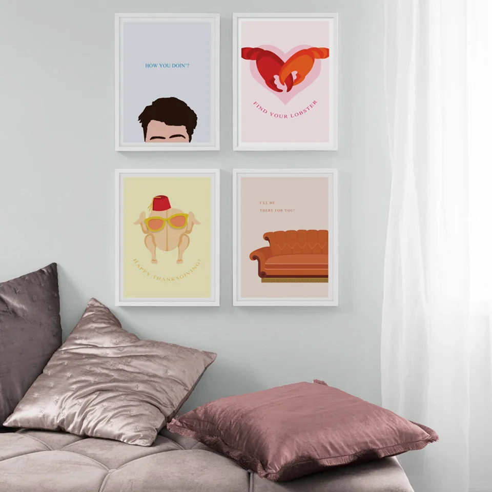 

Canvas Painting Living Room Bedroom Home Decor Wall Art Picture Cartoon Abstract Poster and Print for Cafe Club Decor