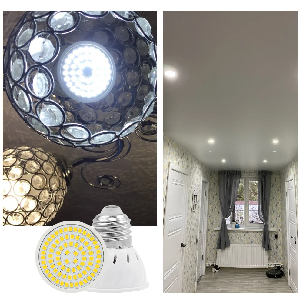 

10pcs E27 E14 GU10 MR16 AC 220V LED Bulb Lamps Spotlight Indoor Kitchen Living Ding Room Bedroom Lighting Energy Bulb Spot Light