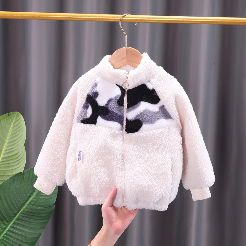 Детская зимняя куртка на молнии с воротником стойкой|Куртки и пальто| |