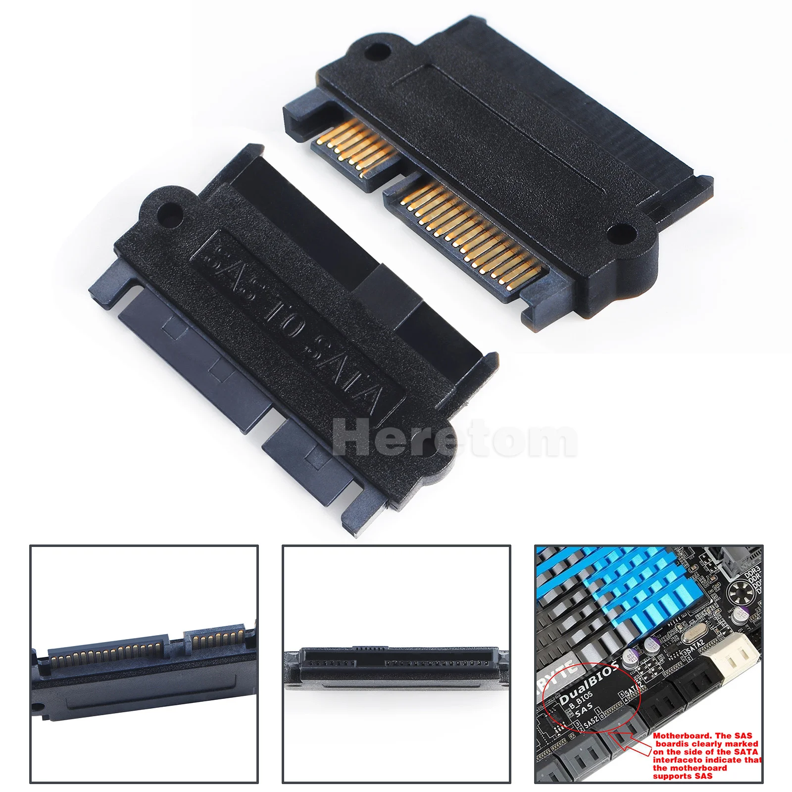 

Новый волокнно-Оптической вилкой 8482 SAS/SATA 180 градусов угловой адаптер конвертер прямая головка конвертер материнская плата SAS SATA адаптер