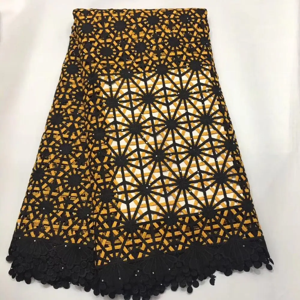 2019 African Net Lace Fabric High Quality Elegant Green Stones Nigerian Wedding Fabrics 5Yards Sequins French Tulle lace | Дом и сад