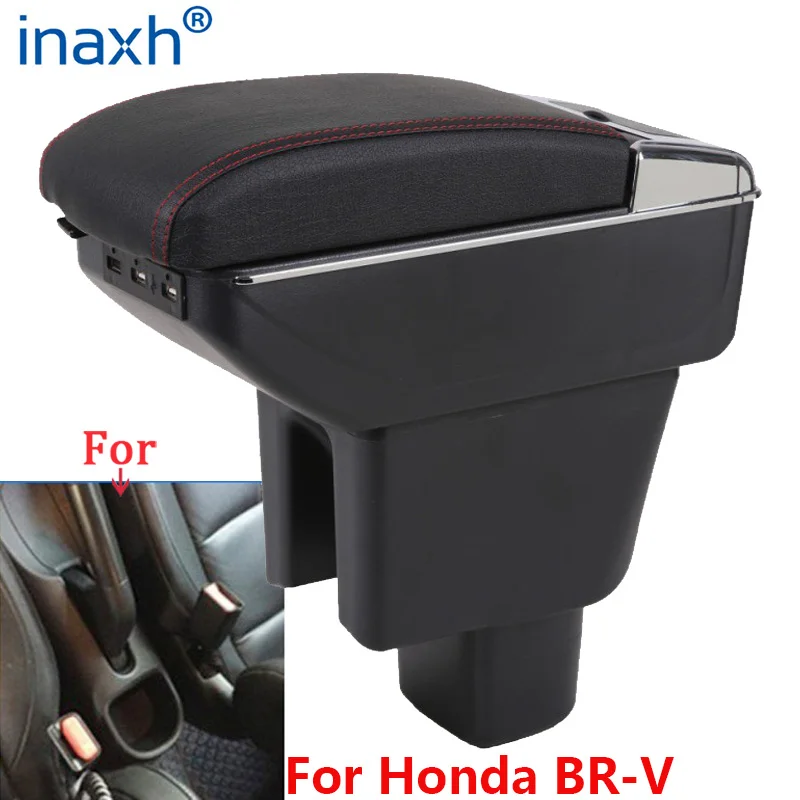 

For Honda BRV Armrest For Honda BR-V Car Armrest box central Store content Storage box Arm Auto parts USB Charge