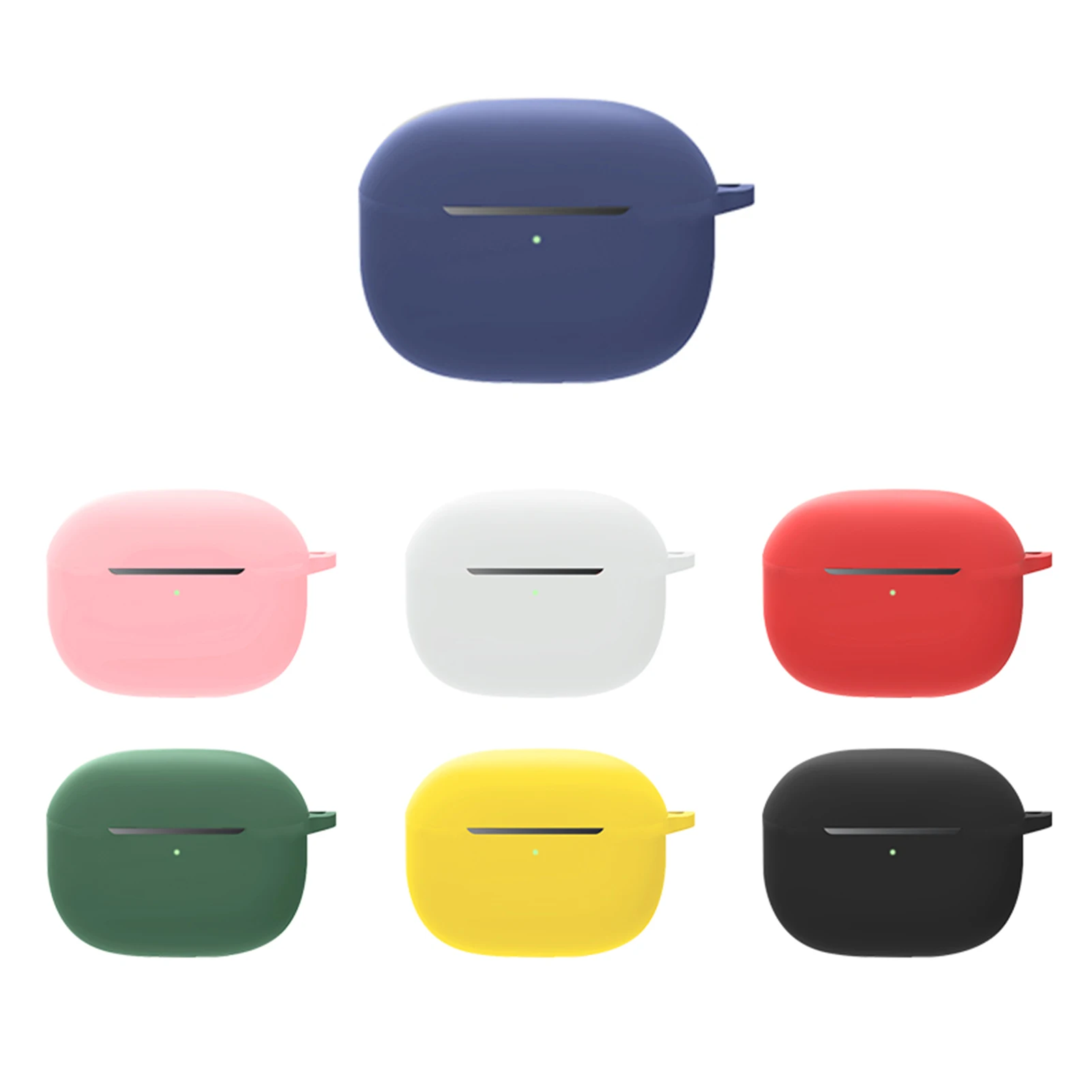 

Новый силиконовый защитный чехол для MI FlipBuds Pro Нескользящая Защитная крышка с защитой от падения с длинными и короткими рукавами и Металлич...