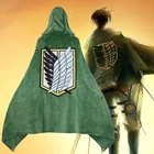 Плащ для косплея атака на Титанов, зеленая накидка в стиле японского аниме для косплея легиона скаутинга, унисекс, C50M169