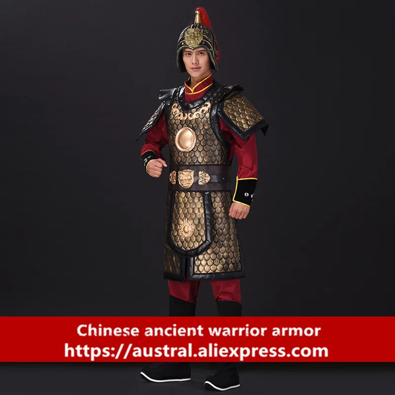 Chinese ancient soldier armor film and television General armor cos performance Patrol uniform TV clothing Zhao Yun Tabard