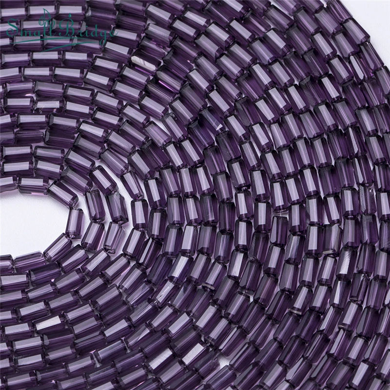 2x4 мм длинные кубические чешские хрустальные бусины для изготовления ювелирных