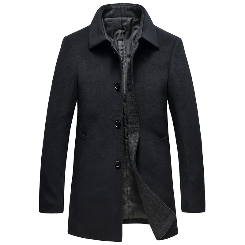 Зимняя короткая мужская куртка без однотонная бейсболка Повседневная