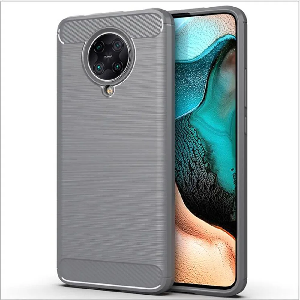 Чехол для Xiaomi Poco F2 F 2 Pro чехол из углеродного волокна противоударный телефона Redmi