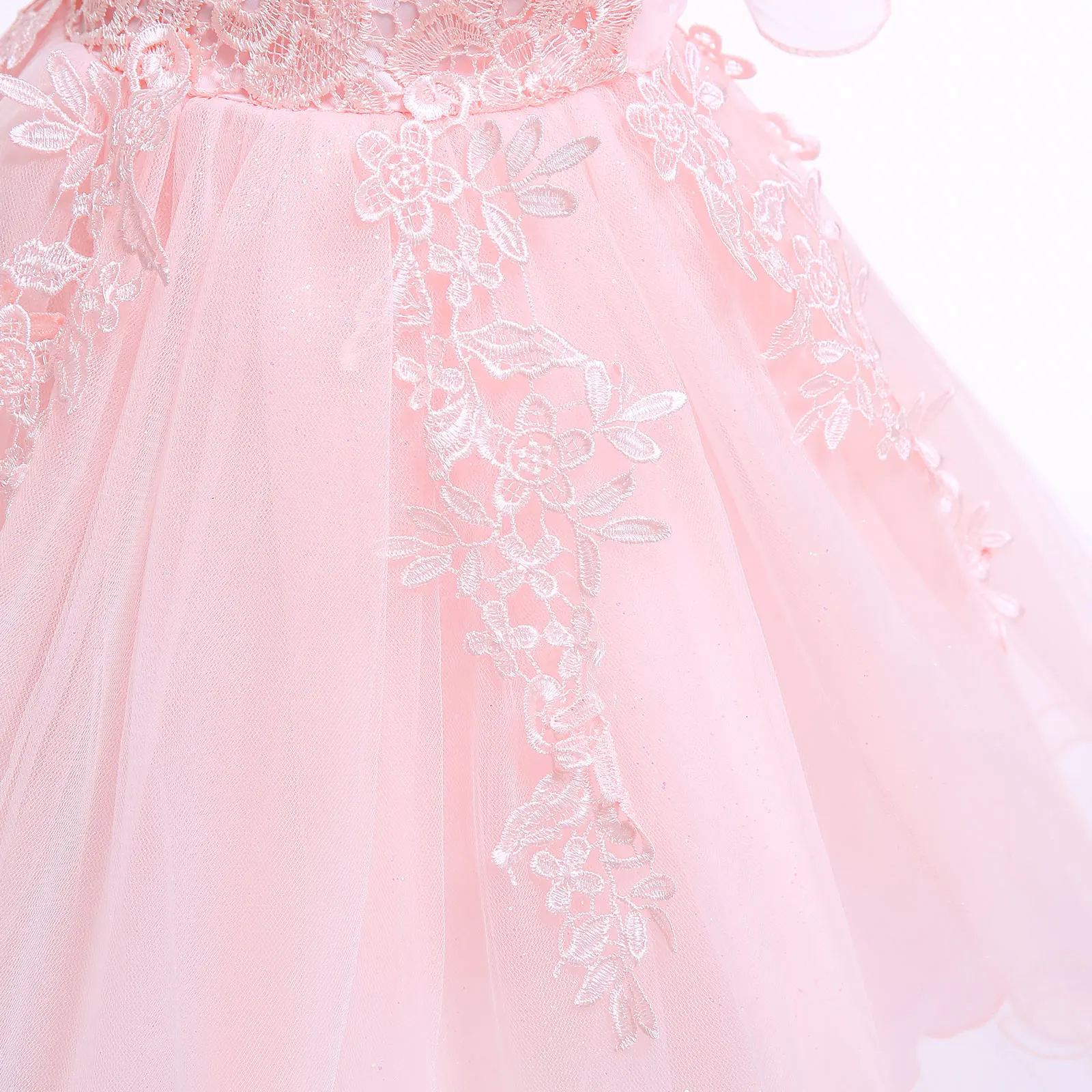 

Baby Dress for Girl Children's Lace Flower Princess Christmas Dress Big Bow Birthday Baptism Dresses for Wedding Party Pageant