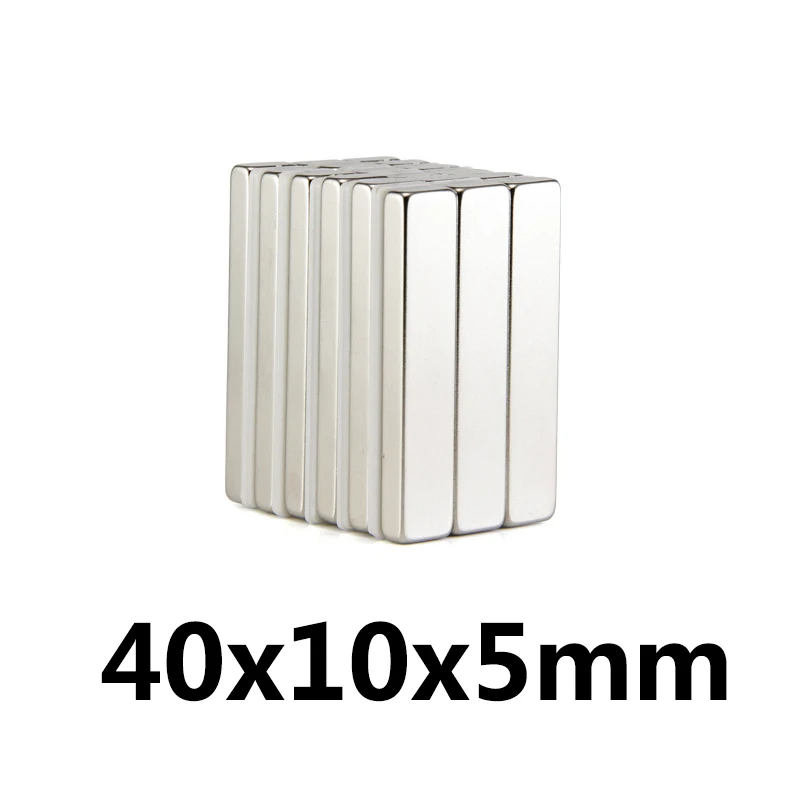 50/100/150 шт. магнит 40 мм x 10 5 N35 супер сильные квадратные NdFeB неодимовый