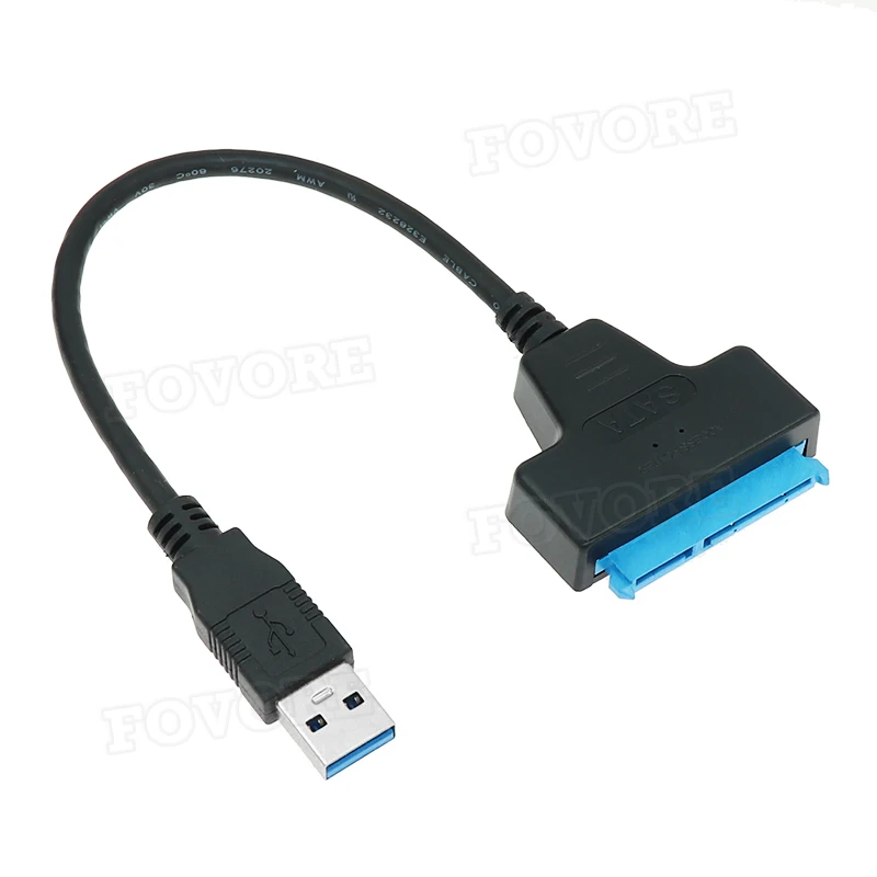 

USB SATA cable USB 3 3.0 to 2.5 inch 2.5'' 22 pin SATA III HDD SSD cable SATA3 USB3 adapter controller for External Hard Drive