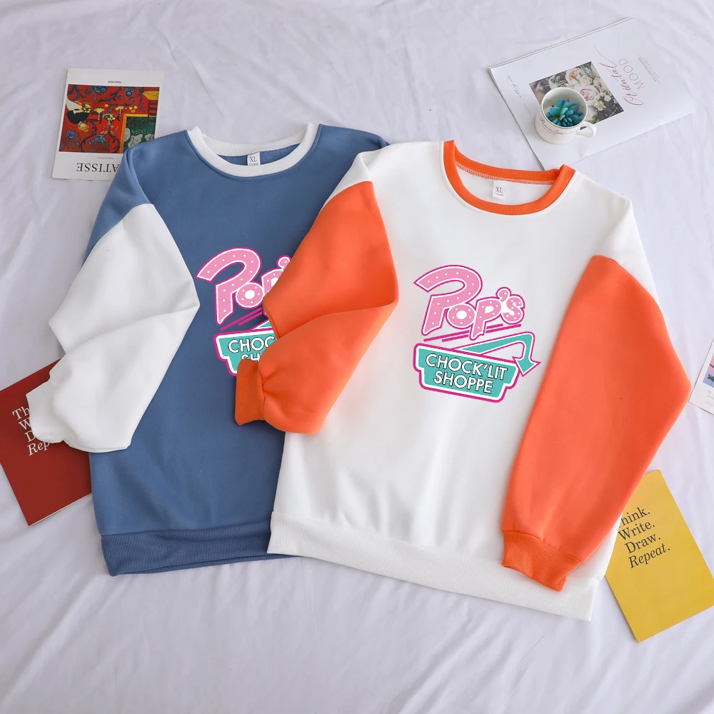 Женская толстовка с капюшоном в Корейском стиле Повседневная Свободная уличная