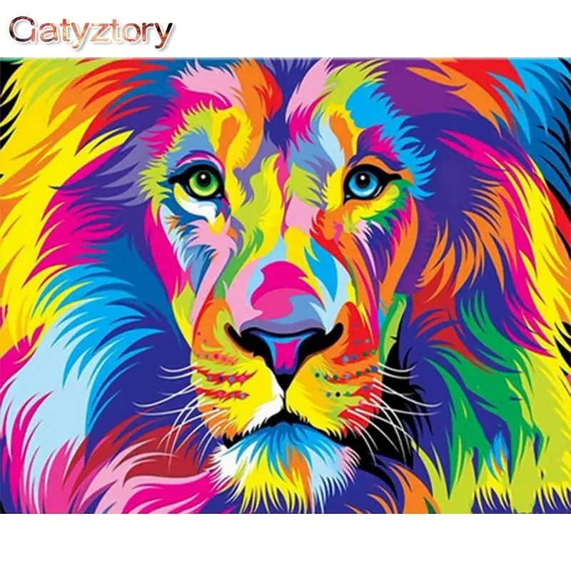 

Алмазная картина с изображением Льва, животных, 5D Вышивка, украшение для дома, мозаика ручной работы
