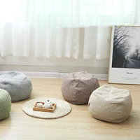cotton linen seat cushion cover unstuffed futon tatami meditation cushion yoga pouf bean bag floor mat sofa throw pillow
