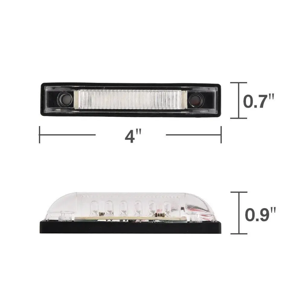 2X 4&quot Waterproo Boat RV 6 LED LIGHT STRIP 12V Marine Accent Lighting Utility Strip Bar f Cabin Trailer Lights | Лампы и освещение