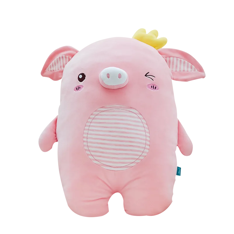 

45cm 55cm Sweet Crown Pig Cartoon Animal Piggy Pillows Sofa Cushion Lovers Doll Kid Toy