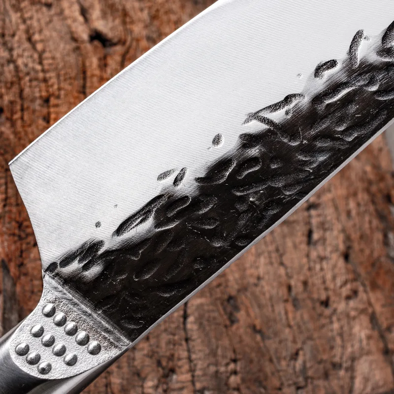 Японский шеф-нож ручной работы кованый кухонный нож Kiritsuke из нержавеющей стали