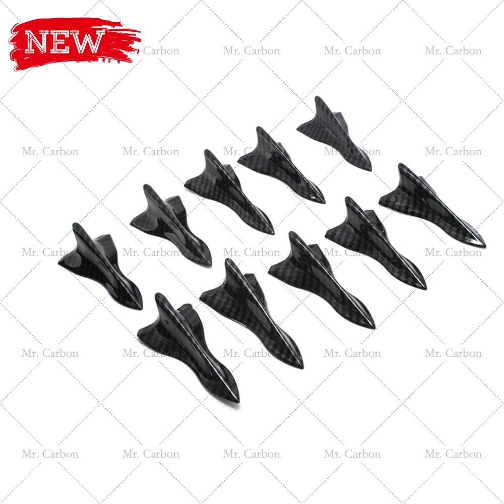 Накладной Вихревой генератор из углеродного волокна для крыши MUSTANG 9 шт. комплект