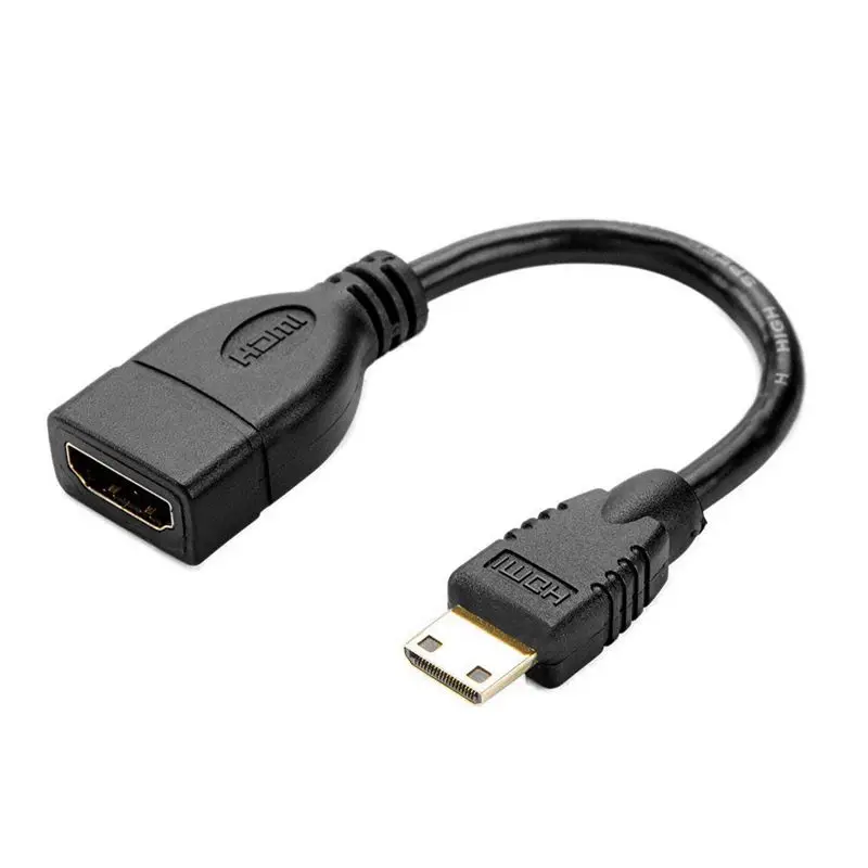 Мини HDMI к кабель создание кабеля 0.5фт мини папа Женский адаптер поддержка 1080P Full HD