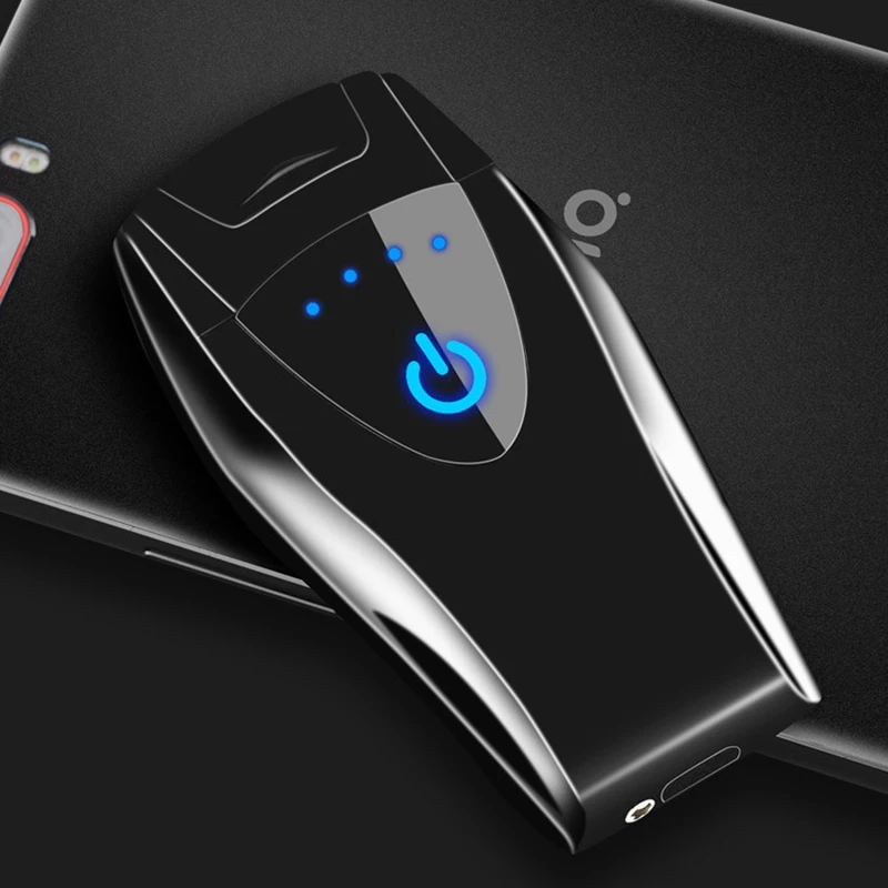 

Black Technology Suspended Induction Pulse Double Arc USB Charging Cigarette Lighter Manufacturers Wholesale