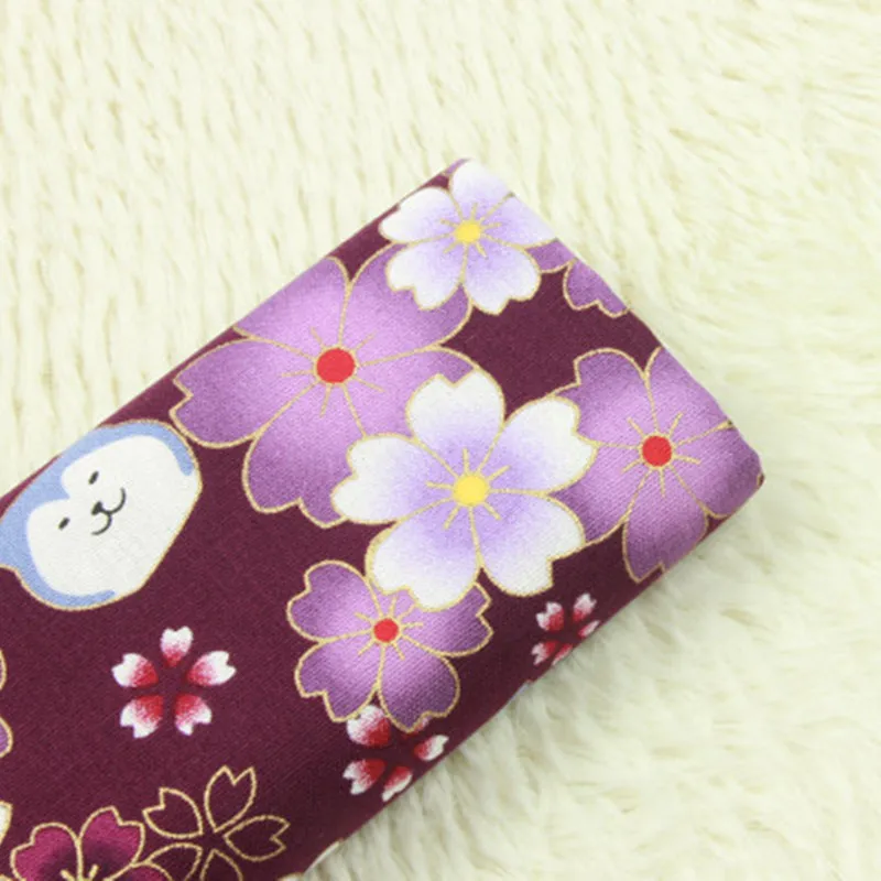 Half yard import cotton linen retro fabric soft breeze gilt cartoon dog head print handmade DIY patchwork bag telas A745 | Дом и сад