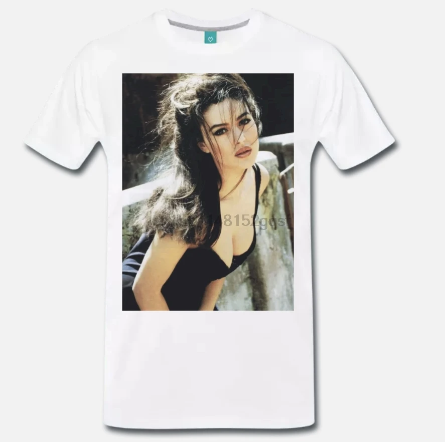 Футболка MAGLIA Моника белуччи l'attrice топовая модель MODA ITALIA MITO 3 S 3XL 100% хлопок