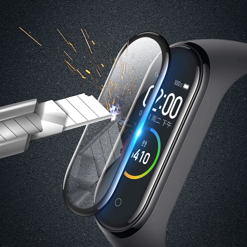 2 шт. Защитная пленка для Mi Band 4 Смарт-часы Взрывозащищенная стеклянная мягкая miband