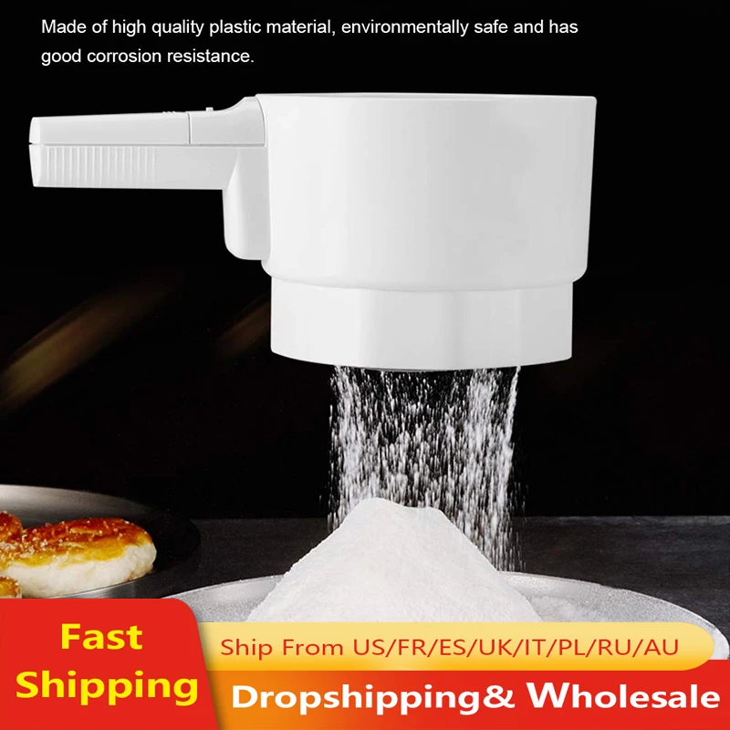 Электрический Болт для сита муки с питанием от батареи сито Пластиковая чашка