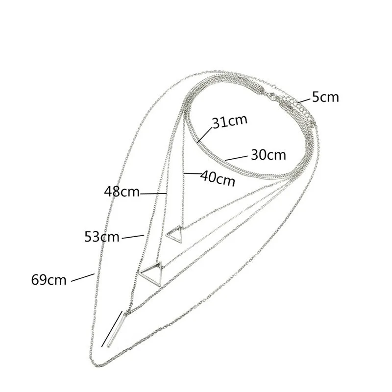 Корейская версия Лидер продаж Модное Новое ожерелье универсальное многослойное