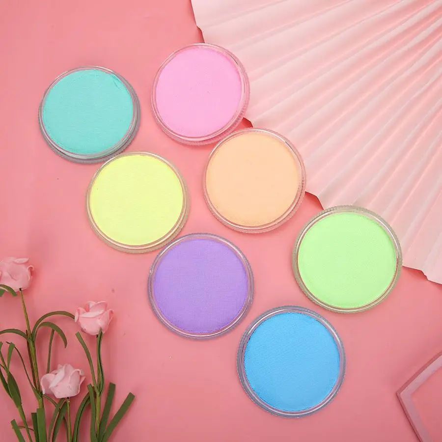 

7 Fluorescent Color 30g DIY Body Paint Pigment Party Makeup Face Body Paint Pigment Face Makeup Comestic for X'mas Parties