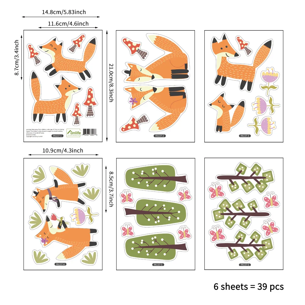 Funlife милый мультфильм детская комната украшения настенные наклейки парк