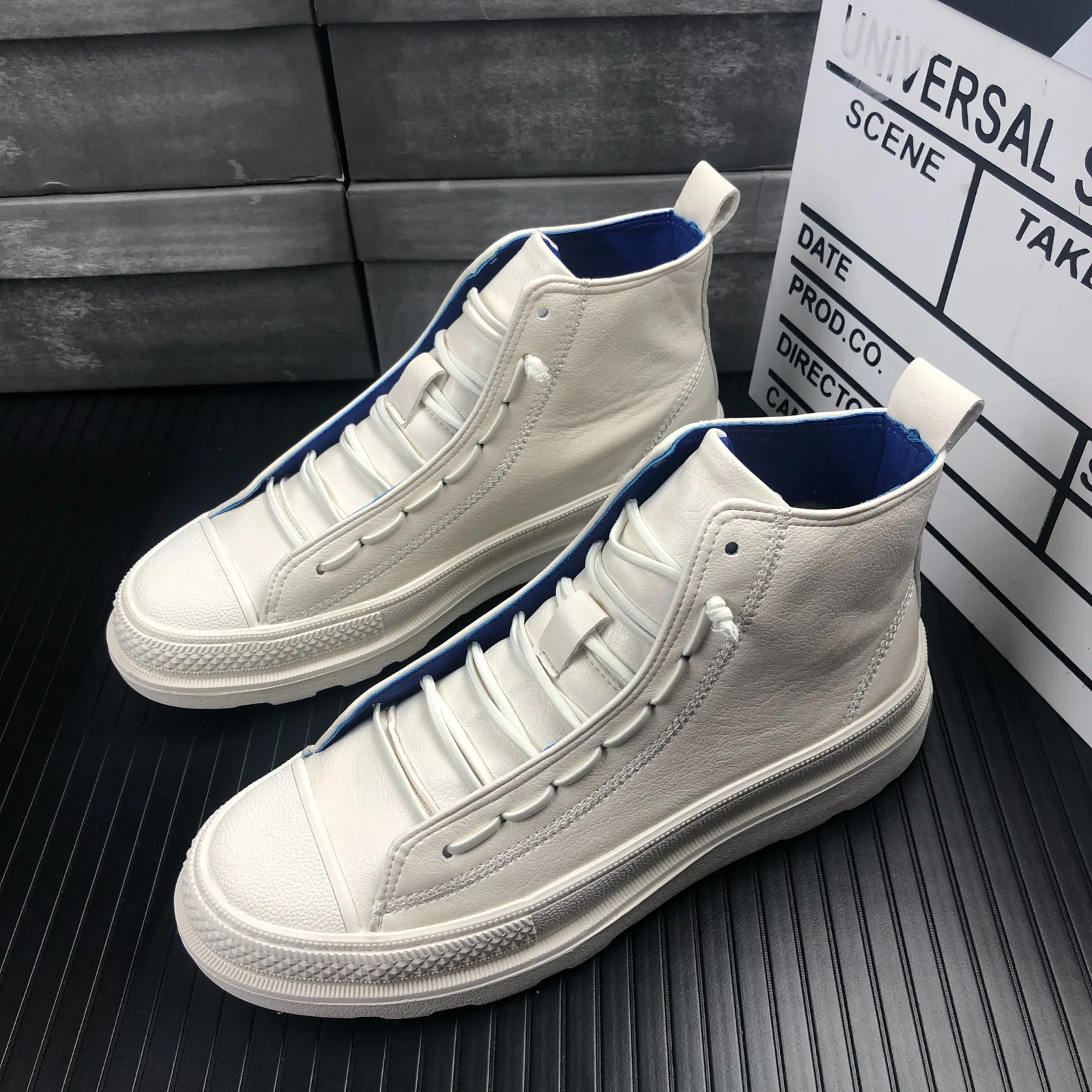 Мужские кожаные ботинки черные повседневные размер 38 44 для молодежи 2020| |