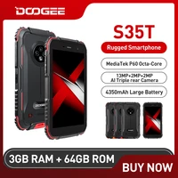DOOGEE S35T Rugged Phone 3GB 64GB Android 11Sony 13MP Triple Camera 5 0   HD IPS Screen Mobile Phone Waterproof Quad core Phone