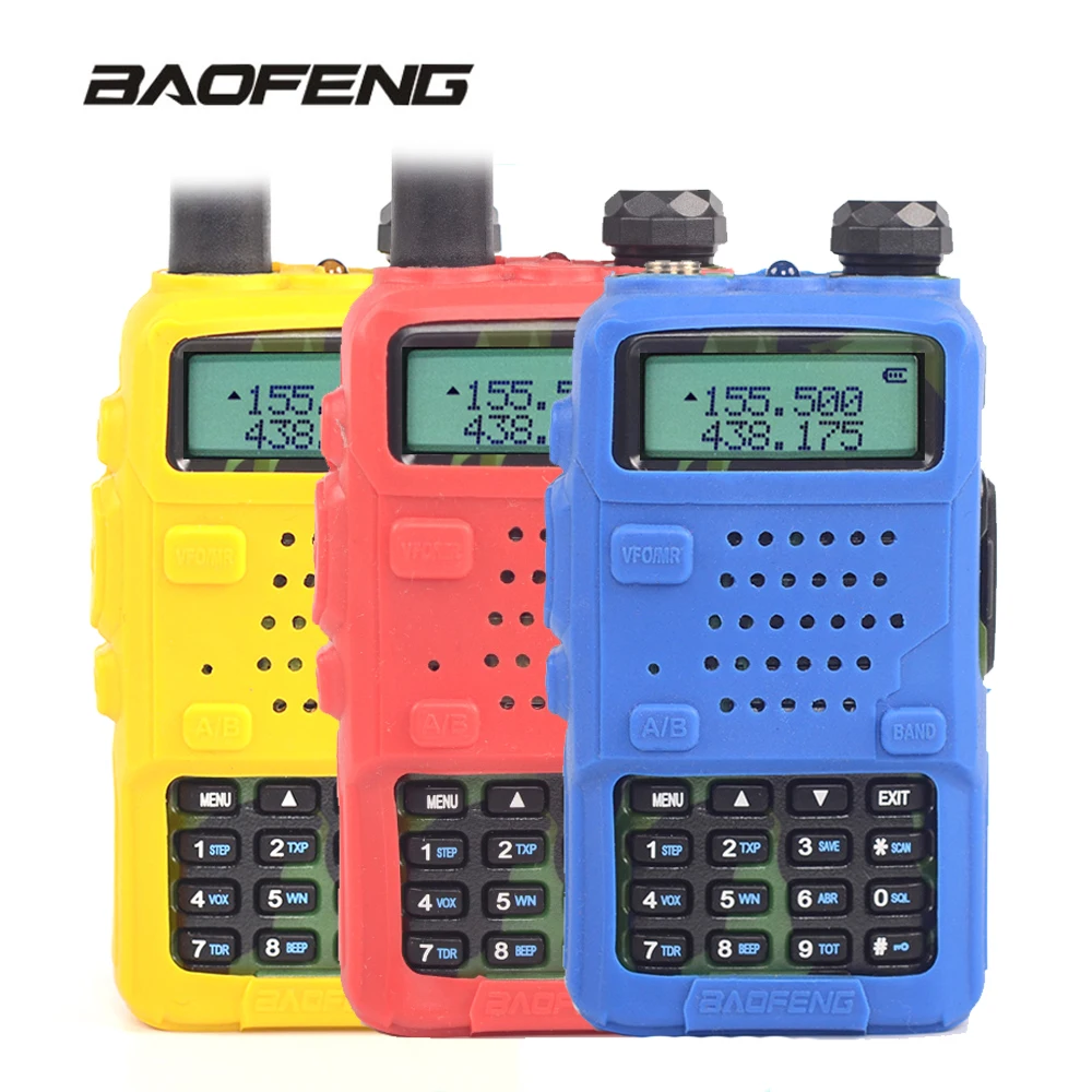 Чехол Baofeng UV 5R резиновый чехол Walkie Talkie защитный CB Radio Station силиконовый для защиты