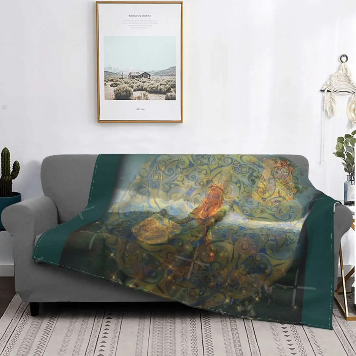 

The Shield Of Boudicca-Manta a quadros para cama, Protetor de muselina para sofra, Colcha и Colcha