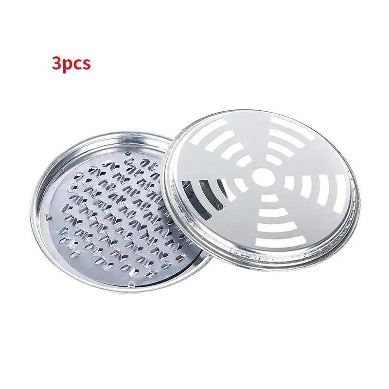 

3pcs Mosquito Coil Holder With Lid Cover Metal Insect Repellent Rack Mosquito Repellent Incense Plate For Home Outdoor
