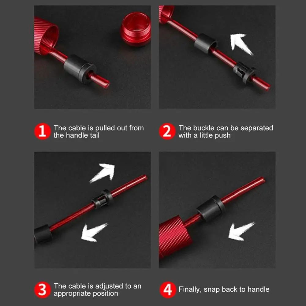 

4 Color Wire Rope Skipping Professional Tough And Flexible Skipping Rope Adjustable Jump Rope For Fitness