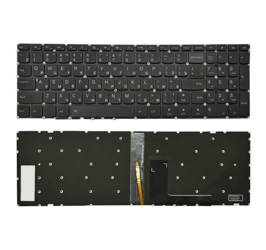 Клавиатура для ноутбука Lenovo IdeaPad 310 15IBR черная с подсветкой|Клавиатуры замены| |