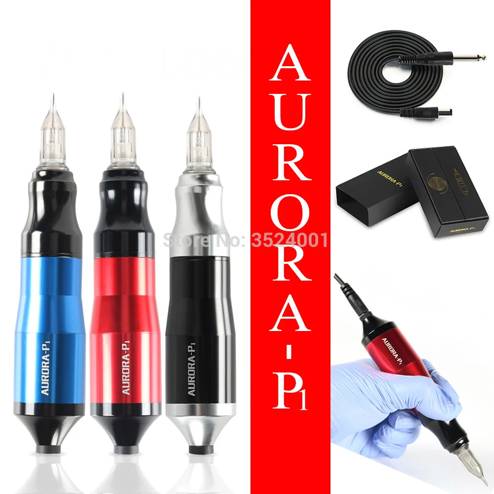 Tattoo Machine Professional Rotary AURORA Motor Space Aluminum Tattoo Gun Equipment High Quality