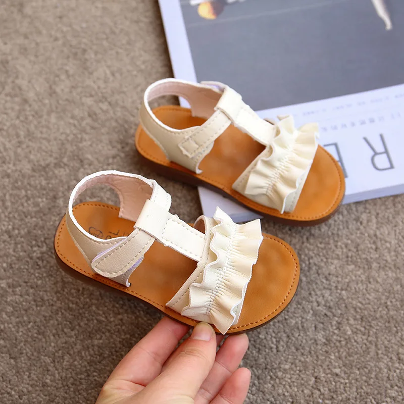 

COZULMA Children Girls Summer Sandals Flower Slippers Infant Toddler Kids Beach Sandals Princess Shoes 1 2 4 3 5 6 Years 21-30