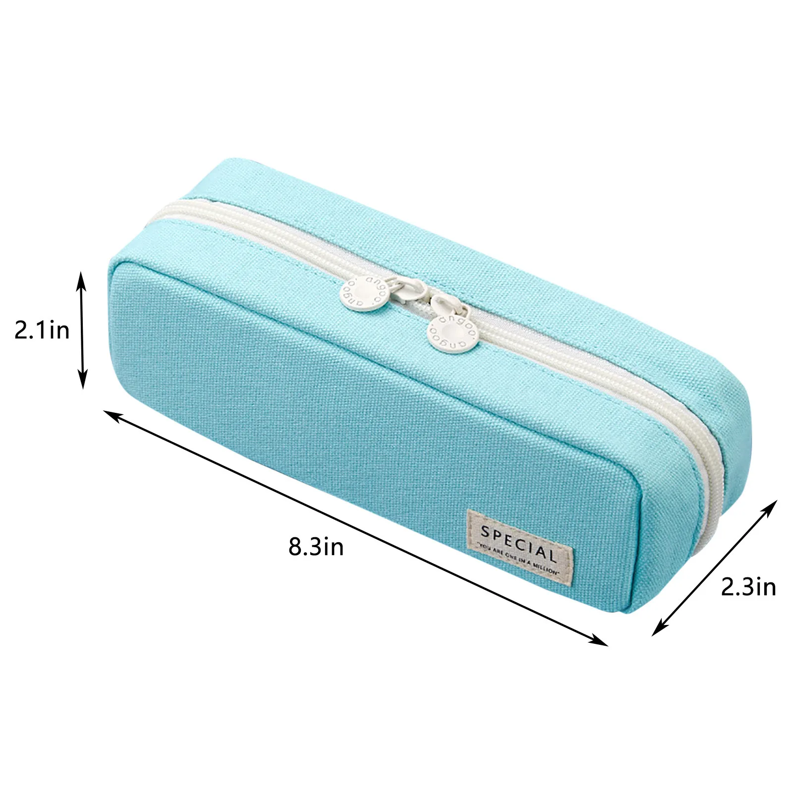 Чехол для карандашей большой вместимости однотонный холщовый чехол с 3