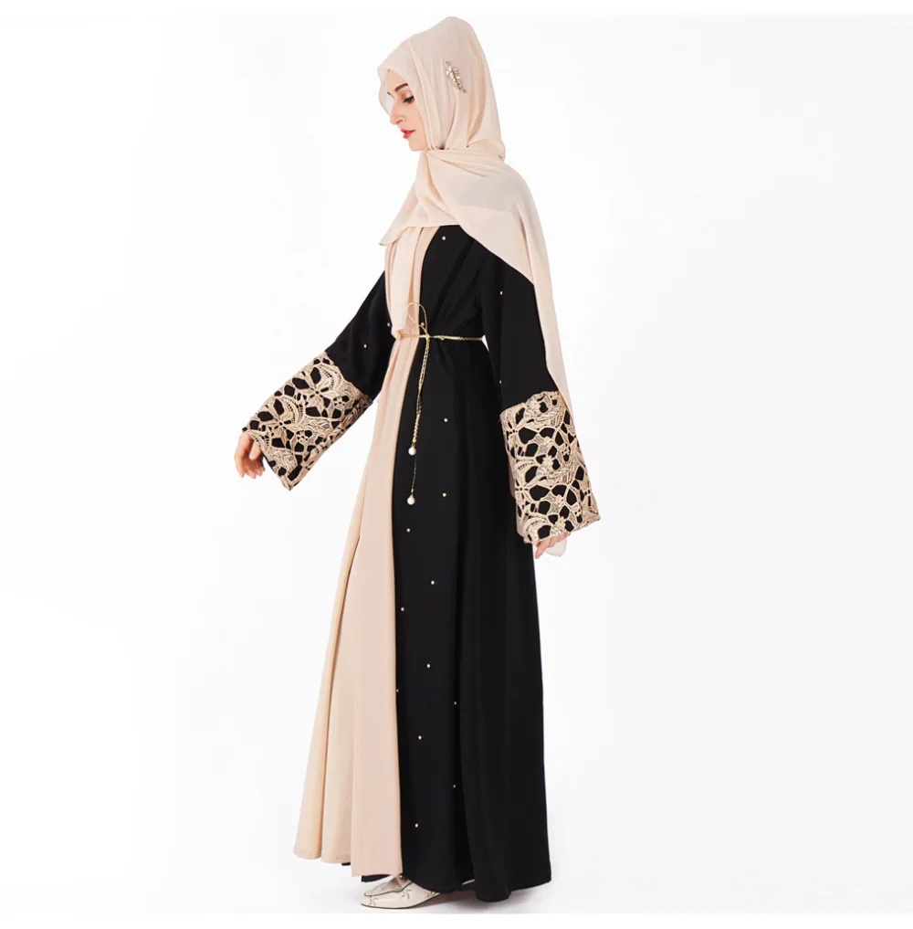 Женское кимоно Кафтан Abaya мусульманский кардиган в стиле хиджаб Абая для