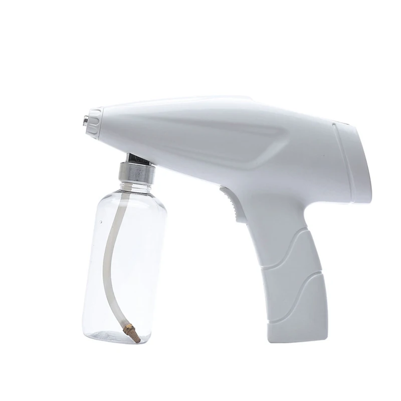 

15W 200ml Fogger Machine Atomizing Disinfection Blue Light Nano Steam Gun Type-C Fast Charge Gun Sanitizing of Steamer for Home