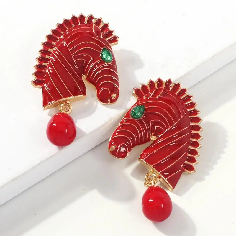 1 пара преувеличенных модных забавных трендовых креативных сережек с