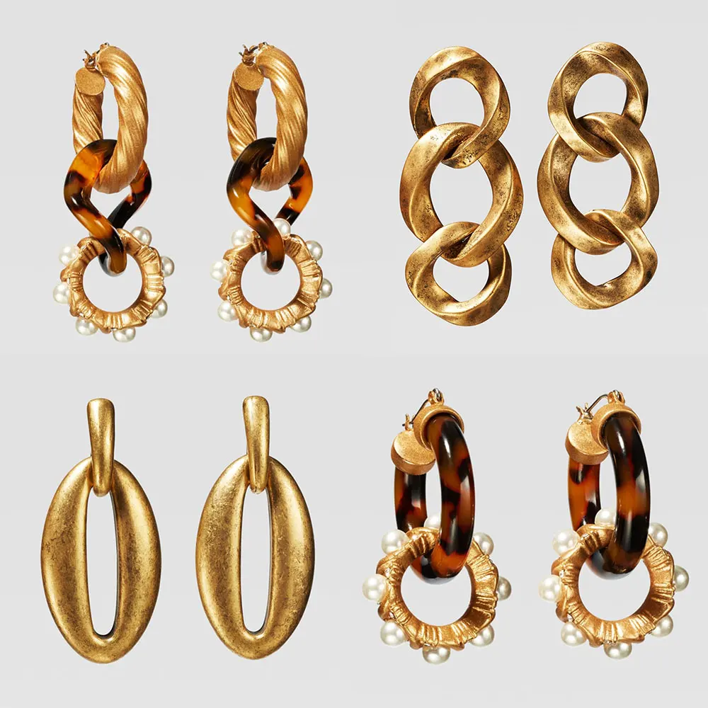 Лучшие женские модные серьги капли из смолы ZA для женщин свадебные украшения