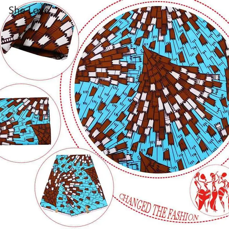 Африканская полиэфирная восковая ткань Chzimade 1 ярд из Анкары для шитья с
