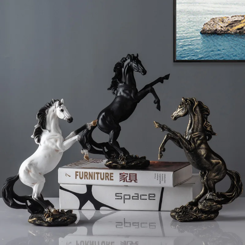 

Resin Crafts Horse To Success Wine Cabinet Room Living Room Lucky Office Decoration Home Decore Christmas Decor Kawaii Accessor
