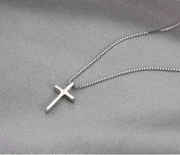 2021 trendy simple temperament sterling silver necklace clavicle chain women jewelry set small cross necklace for women